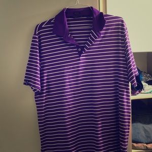 Polo Golf Purple & white shirt